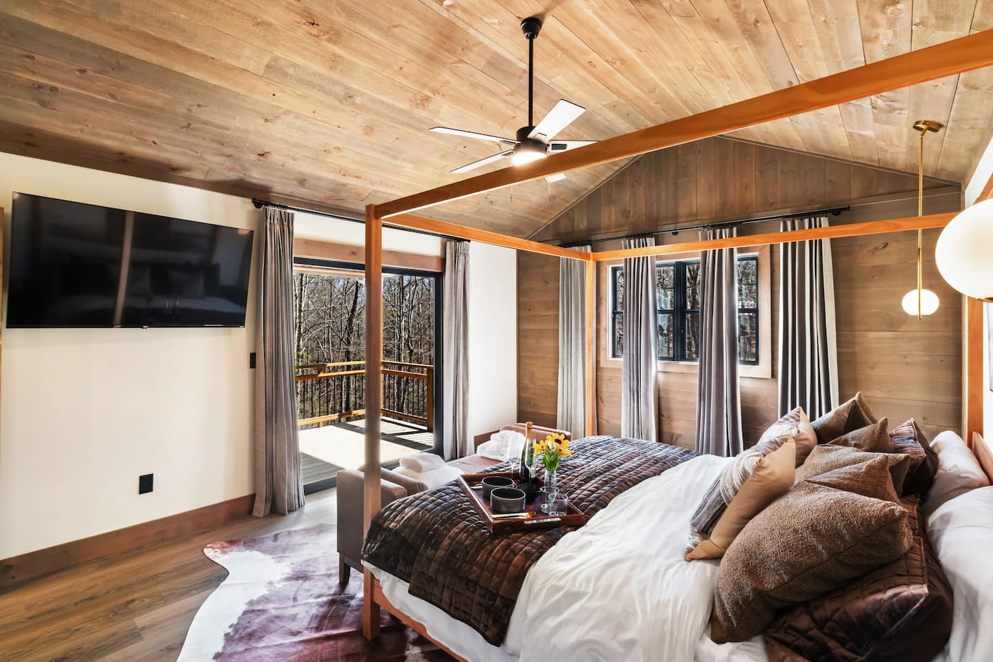 Luxury bedroom at The Hide Collection